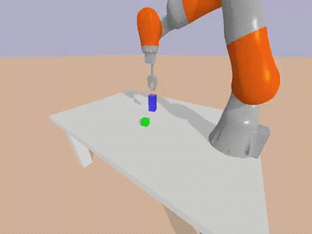 Sparse-reward robot manipulation learning